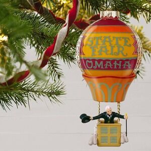 Hallmark Wizard of Oz Uo up and Away Hot Air Baloon Keepsake Christmas Ornament